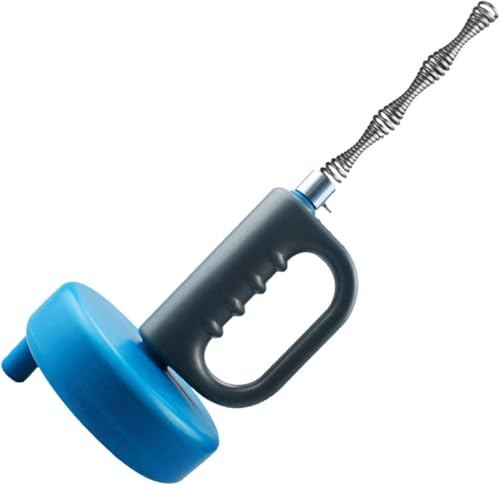 Ultra Long Heavy Duty 15M Plumbers Snake - Manual Drain Cleaner Auger | Stainless Steel Plumbing Snake Clog Remover for Kitchen, Sink, Bathroom Tub, Toilet, Air Con Ducting, Pipe Blockage Remover