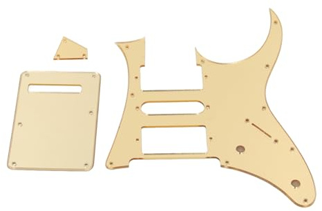 CHICIRIS E -Gitarren -Pickguard Scratch Plate Vordrückte Pickup Custom Fit für St HSH Gold Design ABS Material für RG250 Style 7 V