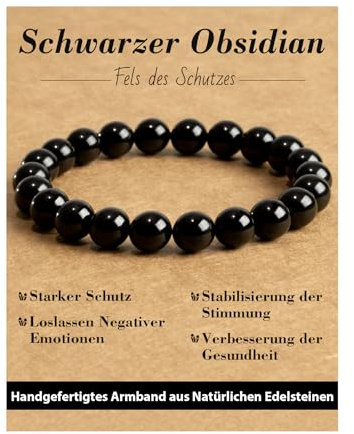 Landorilo Naturstein Armband für Damen Herren, 34 Natursteinarten | 8mm,Heilsteine Perlen Armbänder,Edelstein Chakren Perlenarmband,Personalisierte Geschenke,Energiekarte,Inklusive Ersatzperlen