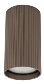 Licht-Erlebnisse Deckenstrahler Metall Braun Modern Rillenartig Dekorativ Akzentuiert Auffällig GU10 B:5,5 cm Deckenlampe Wohnzimmer