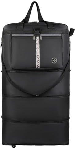 Grtheenumb Bolsa de Viaje de Gran Capacidad, Bolsa de Lona de Tela Oxford con Ruedas, Maleta Plegable de Viaje Ligera e Impermeable