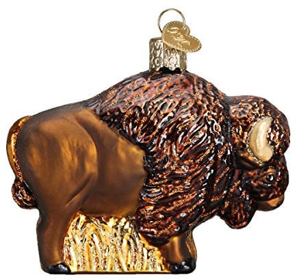 Old World Christmas Ornaments: Buffalo Glass Blown Ornaments for Christmas Tree (12131)