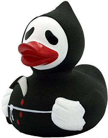 Lilalu Badeente Gummiente Schwimmente Sammeln Ente Halloween Superheld Krone: Art: Sensenmann Ente