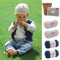 DIY Set Baby - Strickset Baby Weste + Mütze Sternenhimmel- Weste und Babymütze Stricken – Strickpackung Baby: 4 Knäuel Baumwolle Cotton Pure + Strickanleitung – Baby DIY