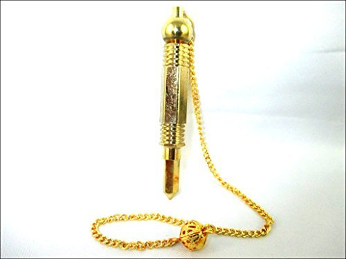 Jet International Plaqué or 3 pièces baguette pendule combiner Reiki Wiccan livret gratuit thérapie par le cristal guérison radiesthésie A ++ réponses spirituelles métaphysiques mystique occulte l'i