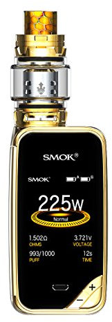 Authentische SMOK X PRIV Kit 225W TFV12 Prinz 8mL Tank E Zigarette Starter Kit SHURUN Aufbewahrungstasche enthalten(Prism Gold)