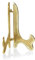 Kerzenteller Buchhalter, Tellerständer Messing Gold Höhe 10 cm
