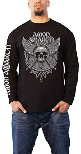 Amon Amarth Grey Skull (Black) Longsleeve L