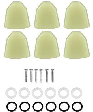 Vbestlife 6 Teile/Satz Gitarre Acryl Knöpfe von Stimmwirbeln Mechaniken für Gitarre Musik Zubehör(Jadegrün) Musikinstrumentenzubehör Zubehör Für Musikinstrumente