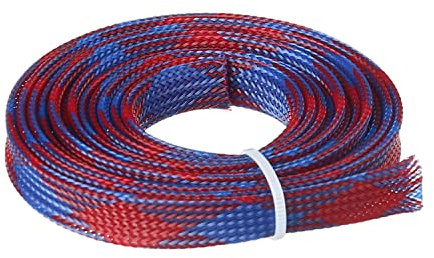 Othmro Manicotto flessibile in rete metallica in PET da 2 m, espandibile, per TV, audio, PC, protegge i cavi dagli animali domestici che masticano