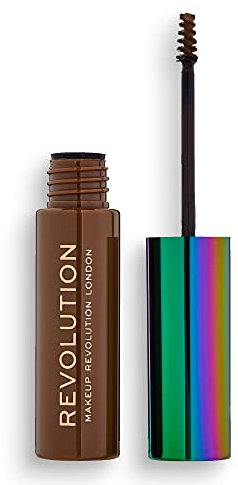 Makeup Revolution Beauty London Gel per sopracciglia alte, con Cannabis Sativa A Brown, 6ml