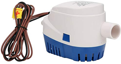 Focket Pompa ad Acqua Automatica di sentina sommergibile per Barche,HYBP2-G1100-02 24V 1100GPH Pompa di sentina sommergibile ad Acqua autoadescante di Interruttore a Galleggiante