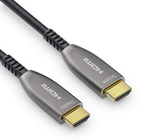 Sonero 30m de Cable HDMI 2.0b, híbrido de Fibra óptica, UHD 2160P, 4K60Hz, 4:4:4, HDR, 18Gbps