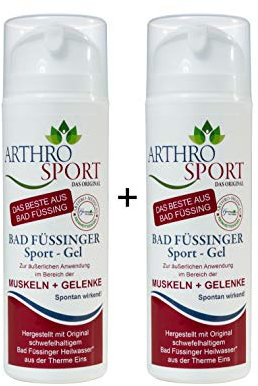 Bad Füssinger - Sport-Gel im Doppelpack billiger - Nimm ZWEI zu je € 16,90 - Dermatologisch mit SEHR GUT getestet