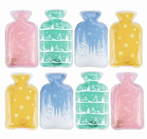 Adorfine Kleine Mini-Wärmflasche Taschenwärmer 8er Set Handwärmer Fingerwärmer Wiederverwendbare Heizpad Wärmepad für warme Hände im Winter