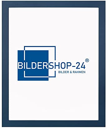 Bildershop-24 Bilderrahmen modern stabil Paris Dunkelblau 80 X 120 cm Fotorahmen, Wechselrahmen, Posterrahmen, Puzzlerahmen