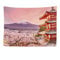 Ulticool - Wandteppich Tapestry Dekoration Wohnung - Blüte Blumen Natur Gebirge Schnee Japan - 200 x 150 cm groß - Wandtuch Wandbehänge - Accessoires für Schlafzimmer Wohnzimmer Kinderzimmer