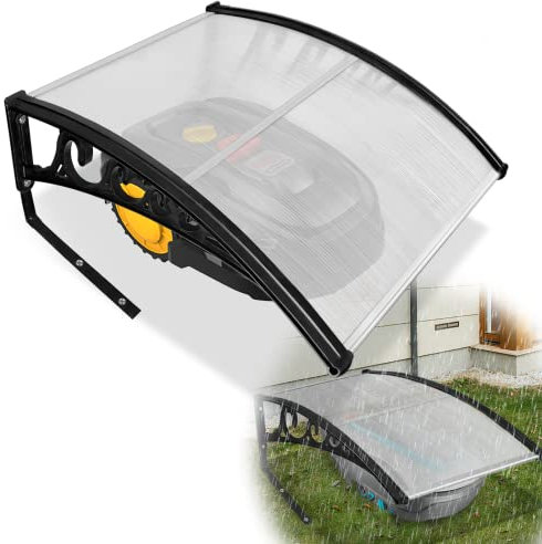 HENGMEI Rasenmäher Garage Mähroboter Carport Rasenroboter Garagendach Schutzhülle, Schutz vor Regen, Hagel und UV-Strahlen, 103 x 77 x 45,5 cm (Type A)
