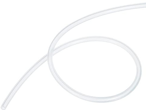 sourcing map Silikon Rohre Wasserleitung Großartig für Pumpe 2x4mm IDxAD 1m Weiß