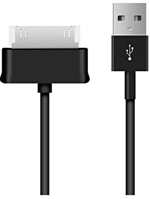 Visiodirect Cable de Charge Data USB Chargeur Rapide pour Samsung Galaxy Tab 2 7.0 GT-P3100 P 3100 Couleur Noir