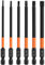 Saipor 6pcs Magnetic Allen Wrench Drill Bit Set with 1/4 Inch Hex Shank S2 Steel Hex Bits Set H2/H2.5/H3/H4/H5/H6 Metric Impact Hex Head Screwdriver Bit Set (3.93 Inch / 100mm Length)