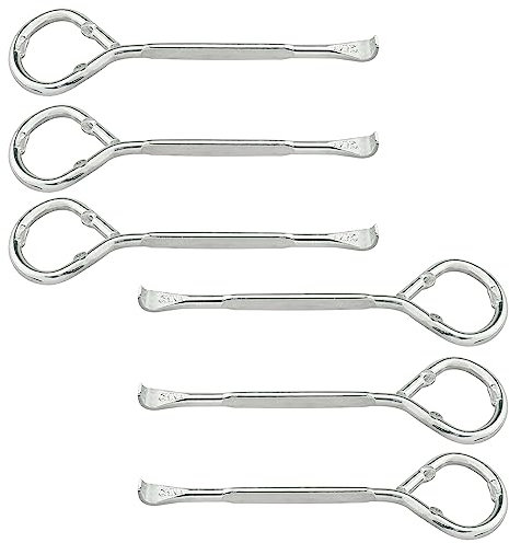 ZZLZX - Abrelatas de pintura, 6 abrebotellas de acero inoxidable, herramienta de apertura de latas de pintura de metal, herramienta de lata de pintura