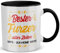 22Feels Papa Geschenk zum Vatertag, Geburtstag, Vater Tasse von Tochter Sohn, Kaffeetasse für Männer, Haferl (Zweifarbig Weiss-Schwarz)