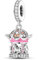925 Sterling Silber Charms für Armbänder Pferdekarussell-Charms kompatibel mit Pandora-Armbändern Reise-Charms mit winzigen Edelsteinen für Armbänder Geschenk für Mädchen und Teenager