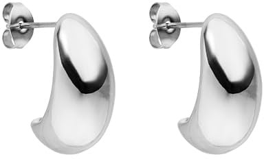 PURELEI® Drop Ohrringe (Silber) – Tropfen Ohrringe aus langlebigem Edelstahl – Wasserfeste Damenohrringe – Ohrringe für deinen individuellen Look