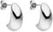 PURELEI® Drop Ohrringe (Silber) – Tropfen Ohrringe aus langlebigem Edelstahl – Wasserfeste Damenohrringe – Ohrringe für deinen individuellen Look
