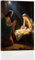 ZXHYWYM Krippen Leinwand Wanddekoration Weihnachts Wanddruck Jesuskind Geburt Jesu Bild christliches Vintage Poster für die Inneneinrichtung mit Rahmen (30.00 x 45.00 cms)