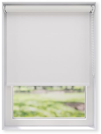 EFIXS Thermorollo White Reflex, Breiten: 43-243 cm, Höhe bis 275 cm, Hier 143 x 190 cm (BxH) Weiss, Verdunklungsrollo mit Reflexionsbeschichtung, Kettenzug