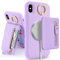 SailorTech iPhone X/XS Case with Card Holder, Ring Stand, Kickstand, Wallet - Purple