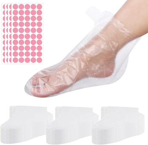 Aster 200Pcs Paraffin Wax Bath Liners for Feet, Plastic Feet Protectors Covers Foot Paraffin Baths Socks Pedicure Foot Bags for Paraffin Wax Refills Hot Wax Spa Paraffin Wax Machine Therapy