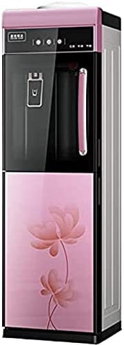 Top Loading Water Dispenser Long-lasting Heat Preservation Energy Saving 35dB Bass Operation Warm/Ice+Hot Two Models For Home Office Use,Rose Gold (With Handle)