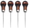 4 Pcs Bradawl, Gourd Shape Sewing Awl Wood Handle Awl Tool, Bradawl Tool for Wood, Leather, Canvas and Soft, Awl Tool for Crafting