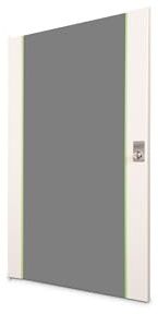 DIGITUS Glas-Ersatztür für Unique Netzwerkschrank – 20 HE – passend für DN-19 20-U, DN-19 20U-6/6, DN-19 20-U-3 – mit Schloss und Schlüssel – Sicherheitsglas – Grau