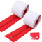 2pcs Fermetures Éclair Anti-Poussière, Protection Instantanée Contre Poussière Porte Bâche Auto-Adhésive Double Fermeture avec Construction Lame Accessoires Muraux Plastique (Rouge)