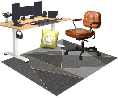 Office Chair Mats for Carpeted and Hardwood Floor, Heavy Duty Gaming Chair Mat for Carpet Floor, Computer Desk Chair Mat for Wood Floors, Hard Floor Protection Mat for Office Chair 70 x 100 cm