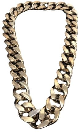 TREWQ Hip Hop Necklace 70cm80cm Colorful Necklace Gothic Hip Hop Chunky Chain for Men Women Jewelry Decoration Gold Rose gold-70cm