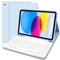 Lielax Funda con Teclado para iPad 10ª generación 2022/ (A16) 11ª generación 2025, Funda iPad 10 Generación con Teclado,Teclado Bluetooth Magnético Desmontable para 10.ª Gen 2022, Azul