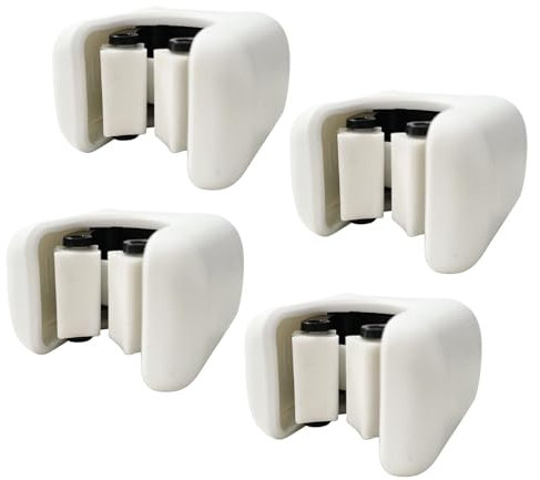 4 Pcs Mop Broom Holder, Mop Holder Wall Mounted for Brush, Mop, Broom, Tool Storage, Self Adhesive Broom Holder for Kitchen, Garage, Garden, Landry, Bathroom Organization and storage(COLOUR:White)