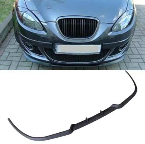 Lmmdhi Frontspoilerlippe für Autostoßstange für Seat Leon MK2,Frontspoilerlippe,Bodykit,A-Black