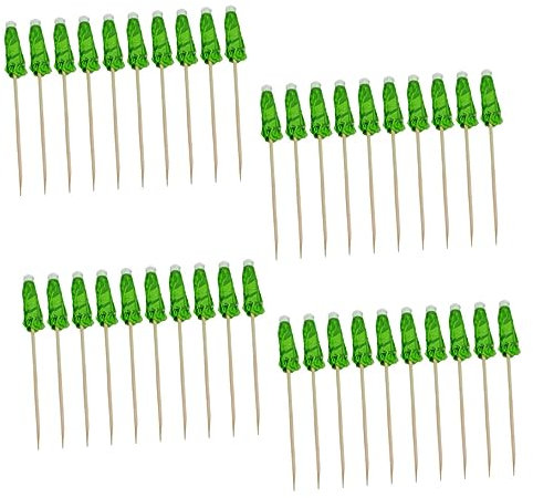 GRIRIW 40stücke Palmbaum Cocktail Picks Lustige Cocktaildekoration Mit Kleinen Regenschirmen Für Sommerpartys Getränke Und Obstplatten Für Hawaii-feiern Und Tropische Anlässe