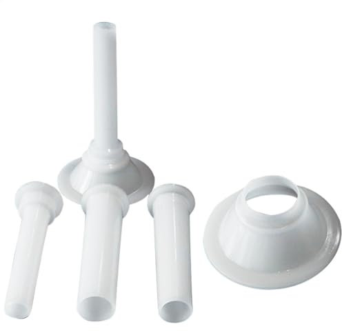 Máquina manual para salchichas - Tubos de llenado, Picadora de carne | Práctico accesorio de cocina con 3 piezas de embudos de cuerno, Relleno fácil y rápido para salchichas caseras, Ideal po