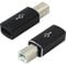 2 Pièces Adaptateur USB C Femelle vers USB B Mâle, Connecteur de Conversion Type C vers B, Compatible pour Imprimantes, Pianos Électriques, Supporte la Synchronisation des Données, Plug & Play ﻿