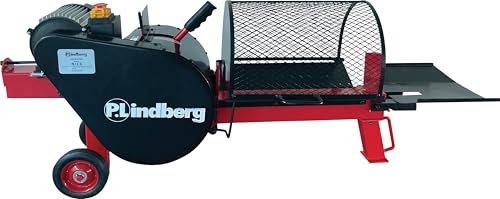 Turbo Holzspalter elektrisch 1,5 kW Motor für Brennholz, mit Sicherheitsgitter, 7 Tonnen Spaltkraft 66 Kg