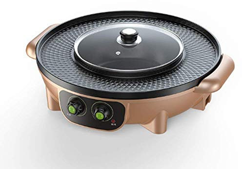 Barbecue Grill Multi-Function Electric Hot Pot and Baking Pan - One-Pot Grill for Korean BBQ and Versatile Cooking