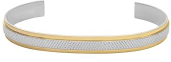 FOSSIL Men's Stainless Steel with Open bangle bracelet