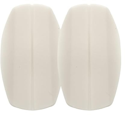 GreatRise 3 Paar BH Trägerpolster Silikon Kissenhalter Bequeme Trägerkissen rutschfeste Schulterpolster Trägerkissenhalter Bra Träger Halter Kissen Pads für Schmerzlinderung Weiß